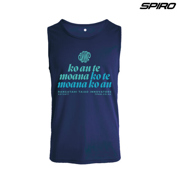 Ko Au te Moana - Spiro Youth Impact Performance Aircool Singlet Thumbnail