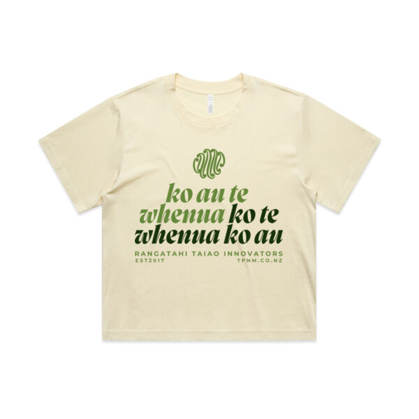 Ko Au te Whenua - AS Colour Womens Martina Crop Tee Thumbnail